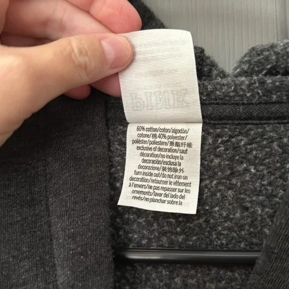 PINK Victorias Secret Oversized Foil Print Hoodie - Picture 7 of 7